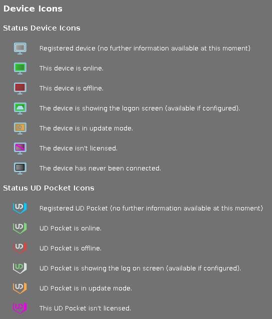 UMS Device Icons